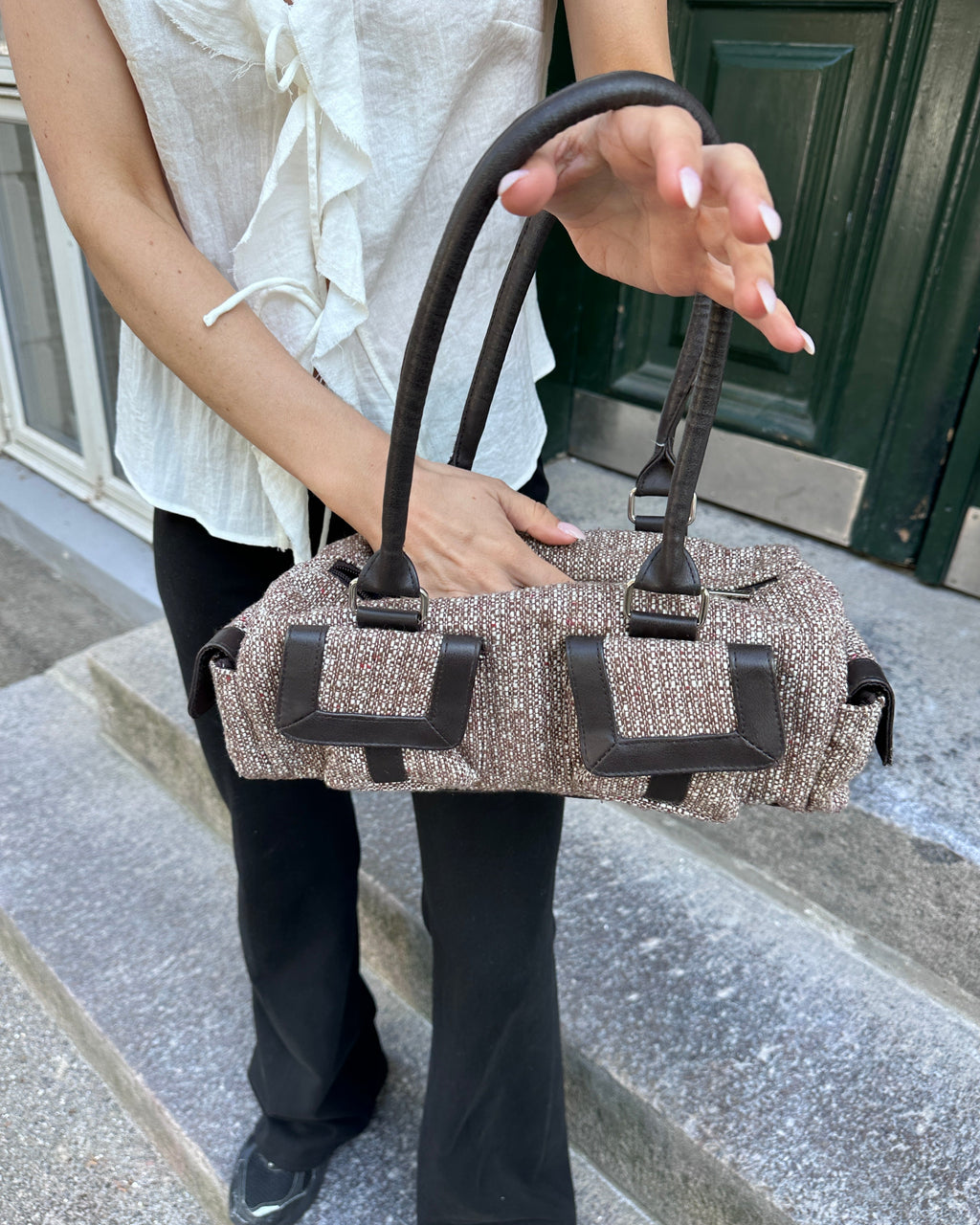 Tweed Brown Bag